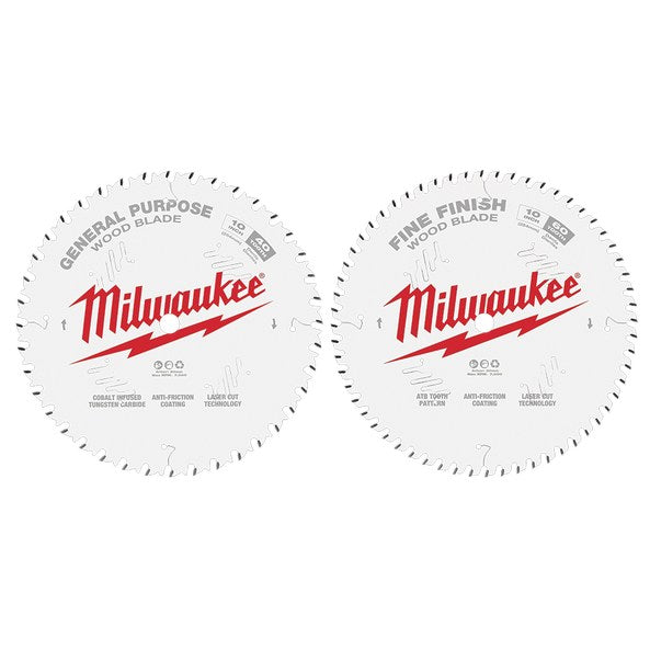 Circular Saw Blade CSB 40T + 60T Two Pack 254mm 30mm Arbor
