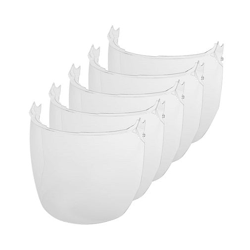 BOLT Full Face Shield Universal Replacement Lens Clear 5pk