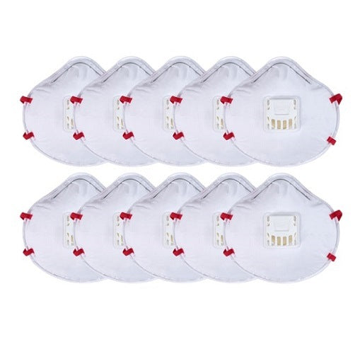 N95 Disposable Valved Respirators 10 Pk