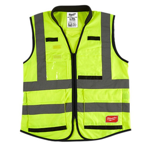 Premium High Visibility Vest Yellow Size Large/X-Large
