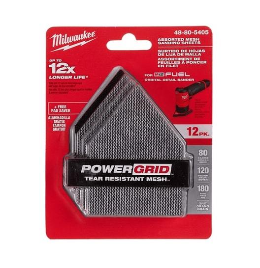 Pentagon Net Sandpaper Assorted 13Pk