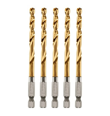 Shockwave Red Helix Titanium Drill Bit 4.8mm (Pkt 5)