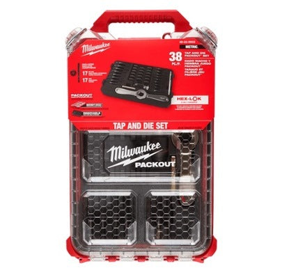 Packout Tap & Die Set Metric 38pc High Carbon Steel