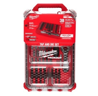 Packout Tap & Die Set SAE 38pc High Carbon Steel