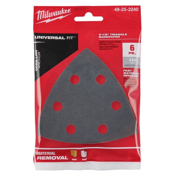 Open-Lok Multi Tool Sand Paper 240 Grit 6Pk