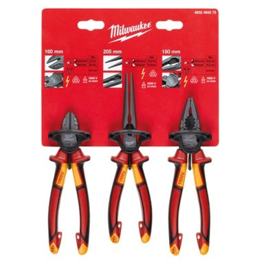 VDE Pliers Set 1000V 3pc