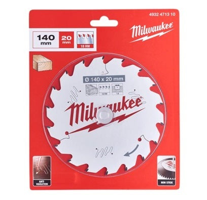 M12 Fuel Circular Saw Blade 18T Wood 140mm