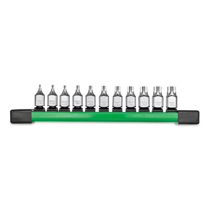 Torx Stubby Bit 1/4in Drive Socket Set 11pc
