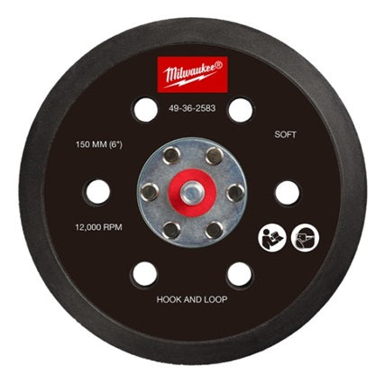 Hook & Loop Sander Backing Pad 150mm Soft