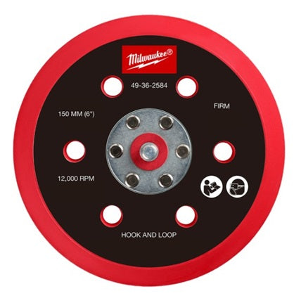 Hook & Loop Sander Backing Pad 150mm Firm