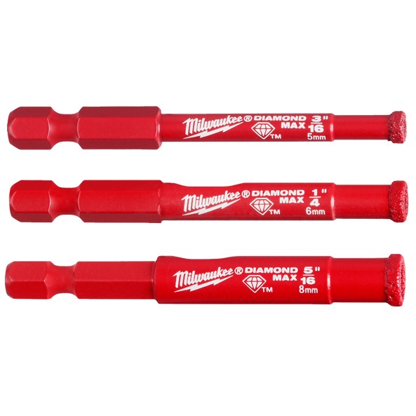 Diamond Max Hole Saw One Piece 3pc Set