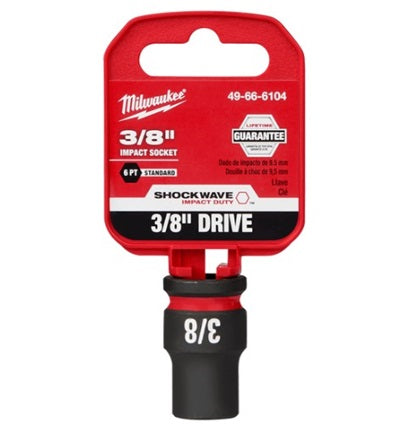 Shockwave 3/8in Drive 3/8in Standard 6 Point Impact Socket