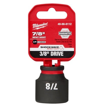 Shockwave 3/8in Drive 7/8in Standard 6 Point Impact Socket