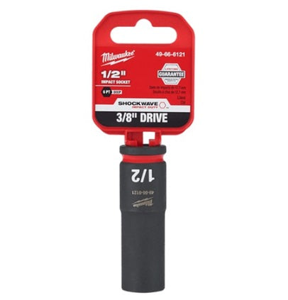 Shockwave 3/8in Drive 1/2in Deep 6 Point Impact Socket