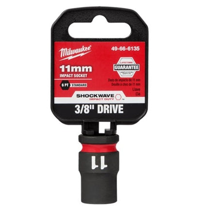 Shockwave 3/8in Drive 11mm Standard 6 Point Impact Socket