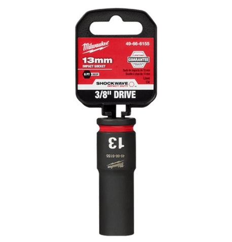 Shockwave 3/8in Drive 13mm Deep 6 Point Impact Socket