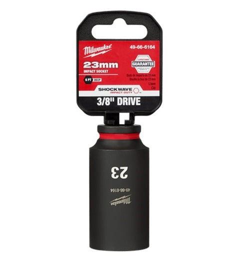Shockwave 3/8in Drive 23mm Deep 6 Point Impact Socket
