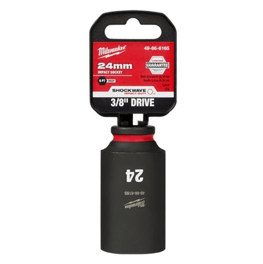 Shockwave 3/8in Drive 24mm Deep 6 Point Impact Socket