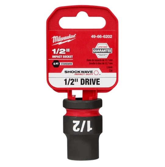 Shockwave 1/2in Drive 1/2in Standard 6 Point Impact Socket