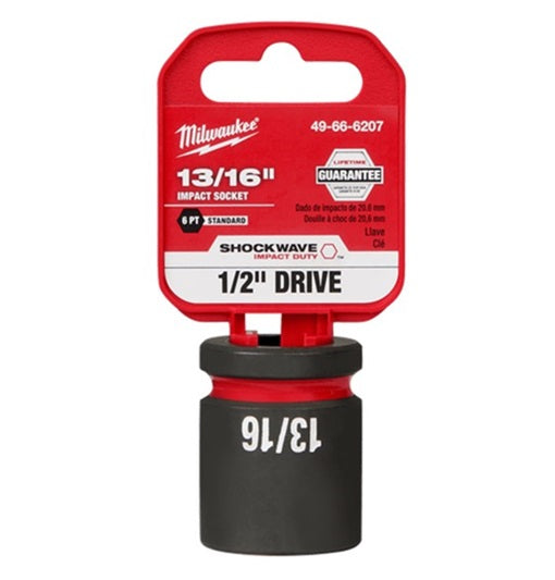 Shockwave 1/2in Drive 13/16in Standard 6 Point Impact Socket