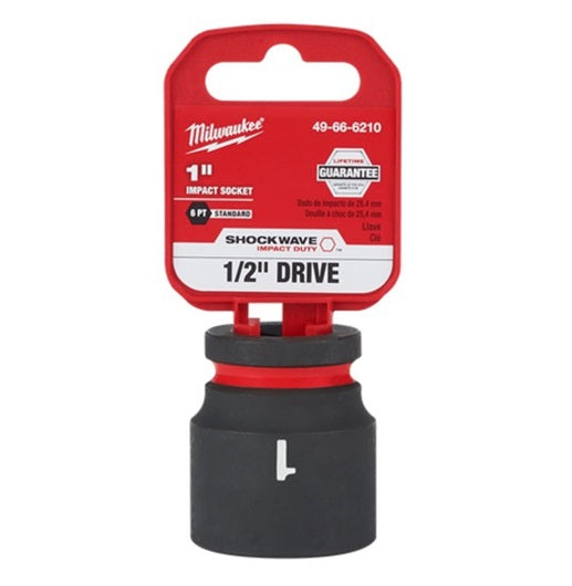 Shockwave 1/2in Drive 1in Standard 6 Point Impact Socket