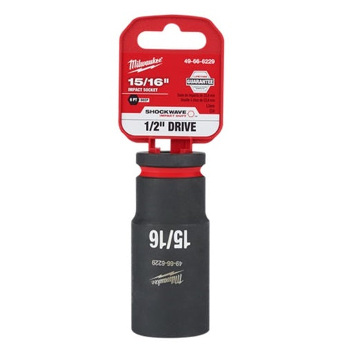 Shockwave 1/2in Drive 15/16in Deep 6 Point Impact Socket