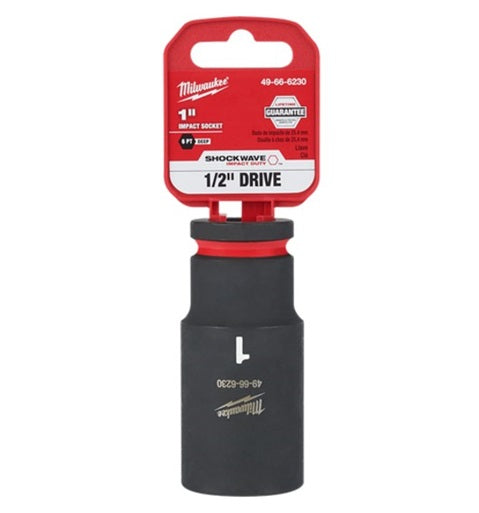 Shockwave 1/2in Drive 1in Deep 6 Point Impact Socket