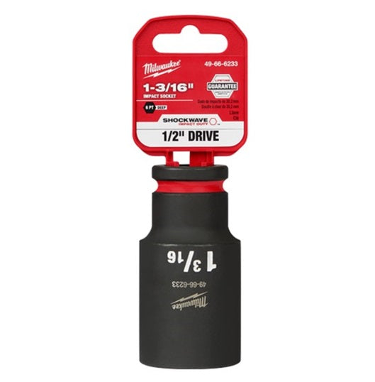 Shockwave 1/2in Drive 1-3/16in Deep 6 Point Impact Socket