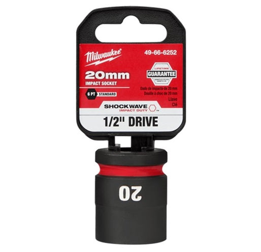 Shockwave 1/2in Drive 20mm Standard 6 Point Impact Socket