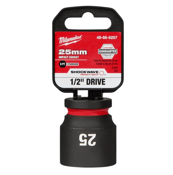 Shockwave 1/2in Drive 25mm Standard 6 Point Impact Socket