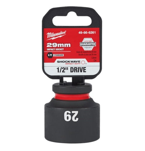 Shockwave 1/2in Drive 29mm Standard 6 Point Impact Socket