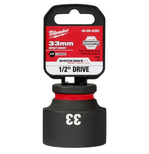 Shockwave 1/2in Drive 33mm Standard 6 Point Impact Socket