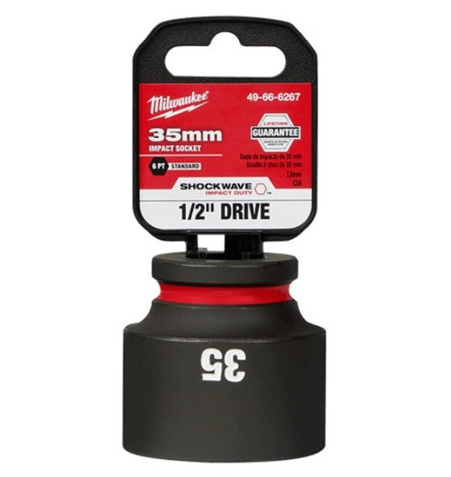 Shockwave 1/2in Drive 35mm Standard 6 Point Impact Socket
