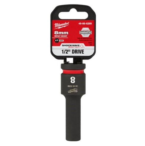 Shockwave 1/2in Drive 8mm Deep 6 Point Impact Socket