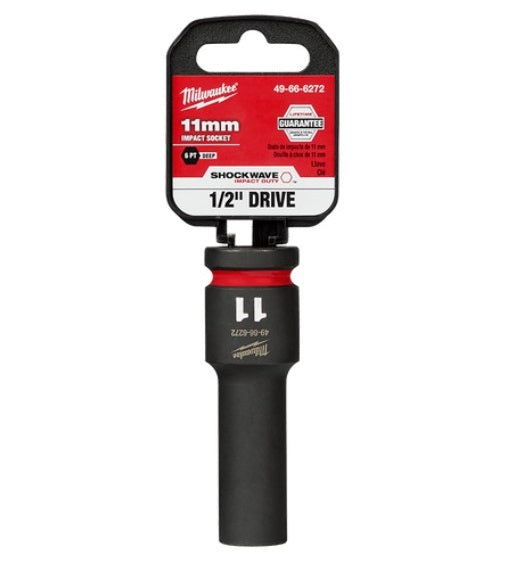 Shockwave 1/2in Drive 11mm Deep 6 Point Impact Socket