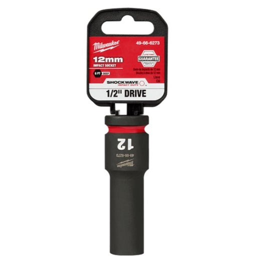 Shockwave 1/2in Drive 12mm Deep 6 Point Impact Socket
