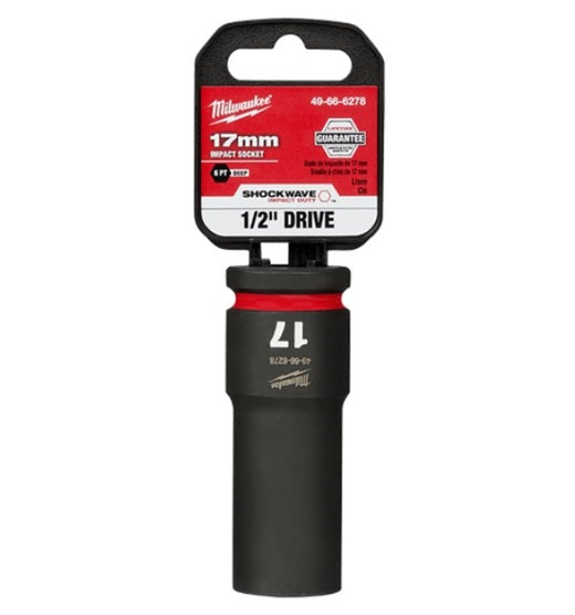 Shockwave 1/2in Drive 17mm Deep 6 Point Impact Socket