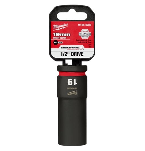 Shockwave 1/2in Drive 19mm Deep 6 Point Impact Socket
