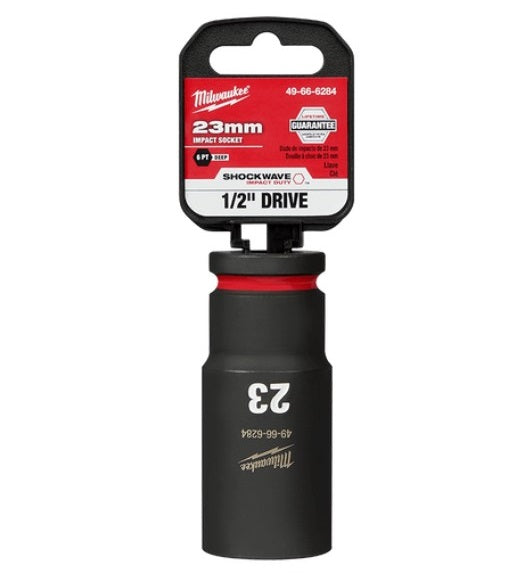 Shockwave 1/2in Drive 23mm Deep 6 Point Impact Socket