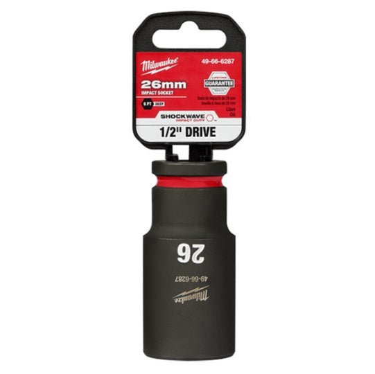 Shockwave 1/2in Drive 26mm Deep 6 Point Impact Socket