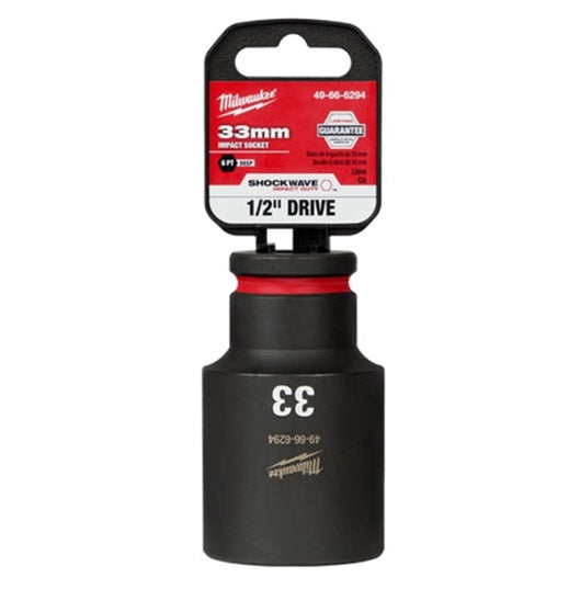 Shockwave 1/2in Drive 33mm Deep 6 Point Impact Socket