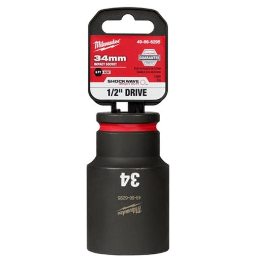 Shockwave 1/2in Drive 34mm Deep 6 Point Impact Socket