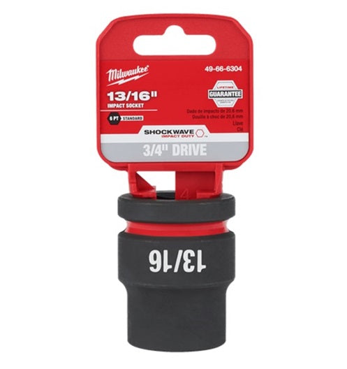 Shockwave 3/4in Drive 13/16in Standard 6 Point Impact Socket