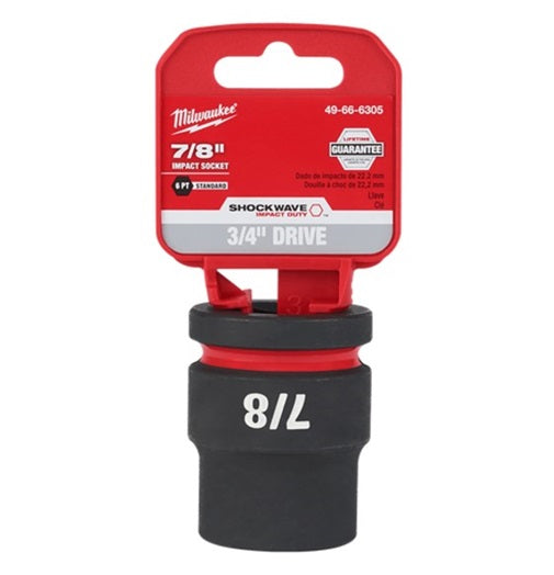 Shockwave 3/4in Drive 7/8in Standard 6 Point Impact Socket
