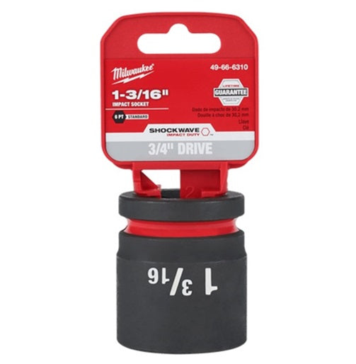 Shockwave 3/4in Drive 1-3/16in Std 6 Point Impact Socket