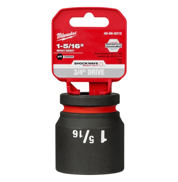 Shockwave 3/4in Drive 1-5/16in Std 6 Point Impact Socket