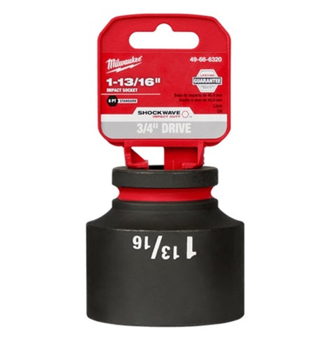 Shockwave 3/4in Drive 1-13/16in Std 6 Point Impact Socket