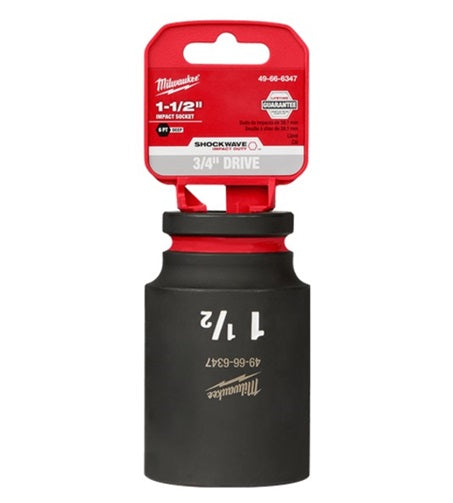 Shockwave 3/4in Drive 1-1/2in Deep 6 Point Impact Socket