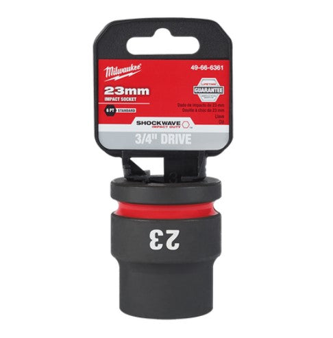 Shockwave 3/4in Drive 23mm Standard 6 Point Impact Socket