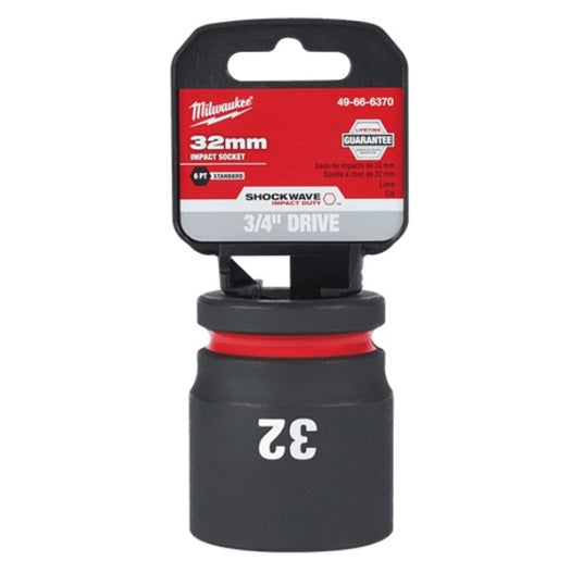 Shockwave 3/4in Drive 32mm Standard 6 Point Impact Socket